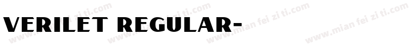 Verilet Regular字体转换